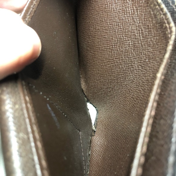 Louis Vuitton Damier Ebene Canvas Leather Marco Bifold Wallet - Picture 7 of 9